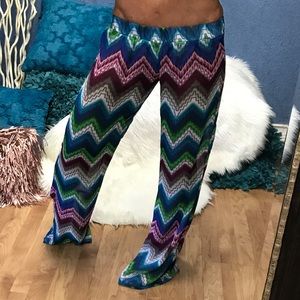 L Space Sheer Swim Suit Cover Up Pants Sm